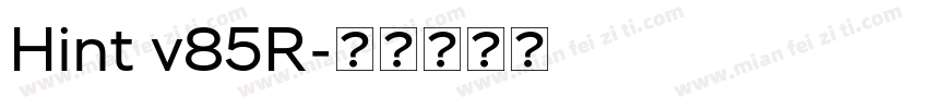 Hint v85R字体转换